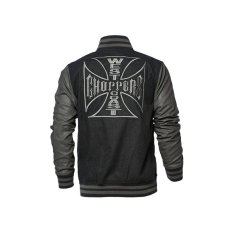 West Coast Choppers Original Cross Wool Baseball bunda šedo černá