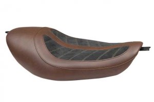 Mustang Fred Kodlin Signature Seat Black Brown for Sportster XL 04-06 & 10-17