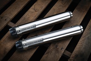 Crusher Maverick koncovky výfuku 2.5" Chrome pro Sportster XL 14-17