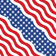 Zanheadgear šatka Wavy American Flag