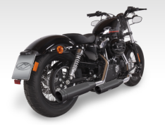Jekill and Hyde Slip On Exhaust System Shorty Big Shot Black/Black