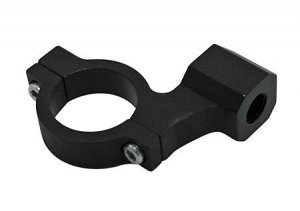CNC Mirror Clamp Black For 1 inch Bars