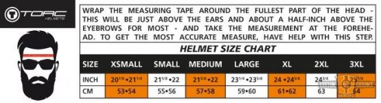 TORC T-1 Full Face Helmet Iso Bars