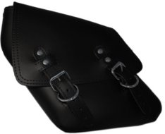 La Rosa Solo Side Bag Black for Harley Dyna 06-16
