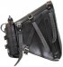 La Rosa V-Rod Left Solo Side Bag With Fuel Bottel Holder Plain Black
