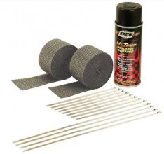DEI Exhaust Wrap Black with Black HT Silicone Coating