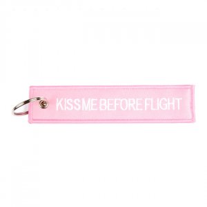 Keychain Kiss Me  Before Flight