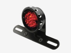 Retro Drilled Style Taillight Black