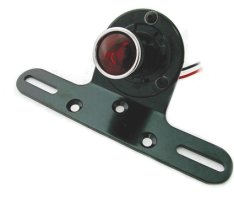 Classic Round Taillights 1" - 25,4 mm with Lincense Plate Bracket