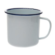 Smaltovaný hrnček biely 300ml