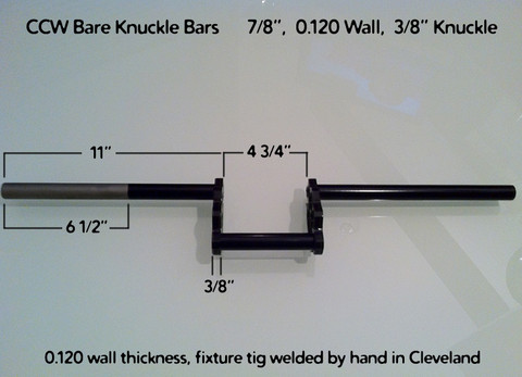 Bare Knuckle Bars 7/8 inch - 22 mm