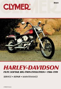 Clymer Update Repair Manual HD Softail Big Twin L84-99 Rigid M421