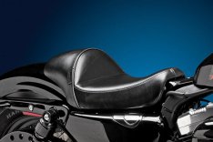 LePera Stubs Cafe Solo Seat Smooth Black for Sportster XL 04-06 & 10-17