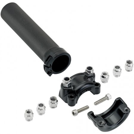 Whiskey Throttle Assembly Dual Black 1“ - 25.4mm