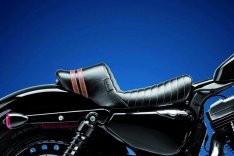 LePera Stubs Spoiler Solo Seat Black Brown for Sportster XL 07-09