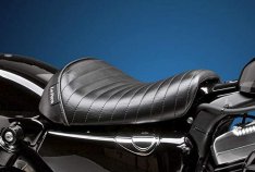 Le Pera Bare Bones Pleated Stitch Seat for Sportster 48 and 72
