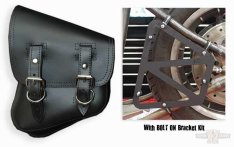 La Rosa Saddlegag With Bolt On Bracket Black For Softail and Rigid Frame