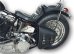 La Rosa Solo Side Bag Black for Softail and Rigid Frame