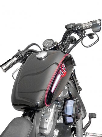 Paughco Dished Harley Sportster Gas Tank 2007 - 2017 - EFI - 20.5 liters ::  Motokickstart - Harley Parts - Helmets Biltwell & TORC
